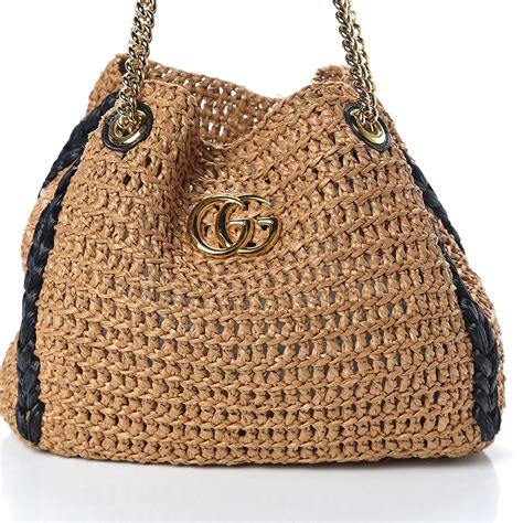 gucci raffia handbags.